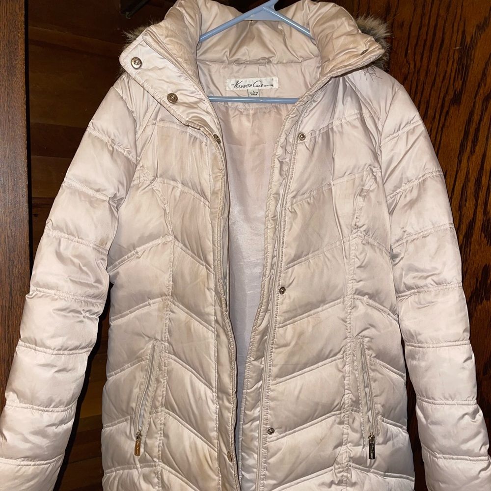 Kenneth Cole Down Filled Coat w/ Fur Hood